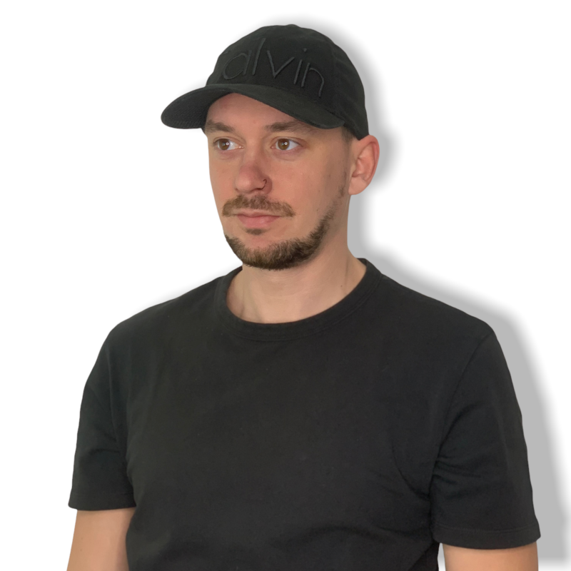 Černá kšiltovka Calvin Klein Jeans Flexfit
