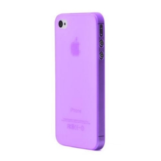 Fialový ultra tenký kryt 0.3 MM  pro Apple iPhone 4/4S