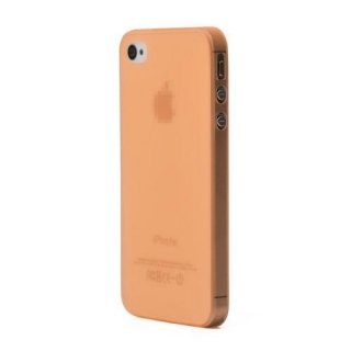 Oranžový ultra tenký kryt 0.3 MM  pro Apple iPhone 4/4S