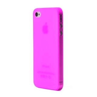 Růžový ultra tenký kryt 0.3 MM  pro Apple iPhone 4/4S