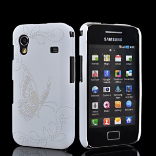 Bílý designový kryt Motýlek pro Samsung Galaxy Ace