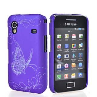 Fialový designový kryt Motýlek pro Samsung Galaxy Ace