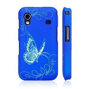 Modrý designový kryt Motýlek pro Samsung Galaxy Ace