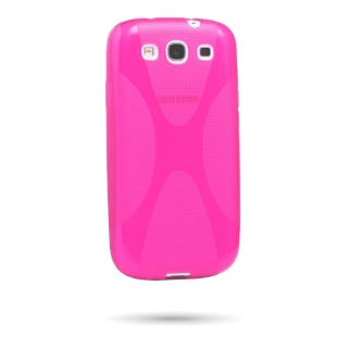 Růžový kryt X-line pro Samsung Galaxy S3