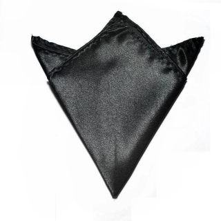 Černý kapesníček Satin