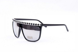 Černé zrcadlové sluneční brýle Lady Gaga Big Frame