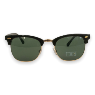 Černé sluneční brýle Half Wayfarer Mirror