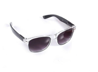 Černé sluneční brýle Wayfarer Transparent