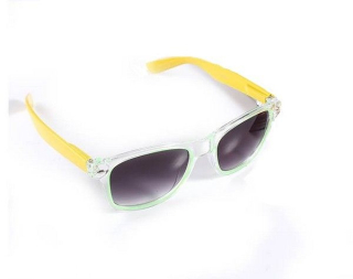 Žluté sluneční brýle Wayfarer Transparent