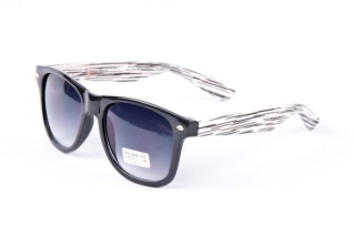 Černo - bílé sluneční brýle Wayfarer Wood