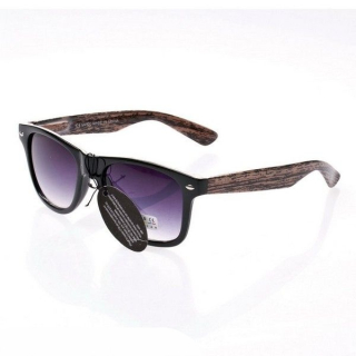 Černo - hnědé sluneční brýle Wayfarer Wood I.