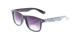 Černo - bílé sluneční brýle Wayfarer Zebra