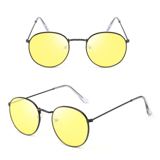 Černé žlutě sluneční brýle Oculos