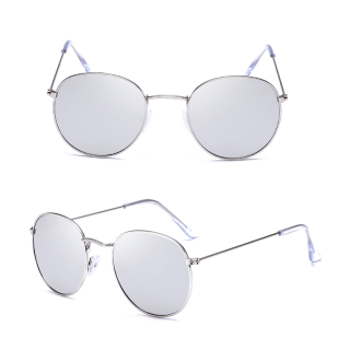 Stříbrné zrcadlové sluneční brýle Oculos
