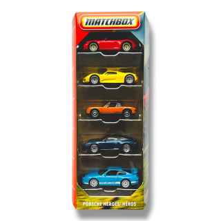 Matchbox 5x pack Porsche Heroes 