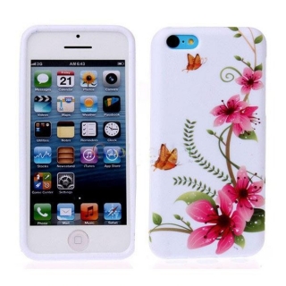 Silikonový kryt Květinyy I. pro Apple iPhone 5C