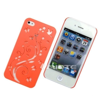 Losí kryt Motýlci a květina pro Apple iPhone 4/4S