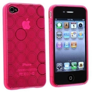 Růžový kryt Round pro Apple iPhone 4/4S