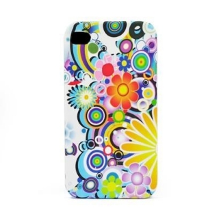 Plastový kryt Květiny pro Apple iPhone 4/4S