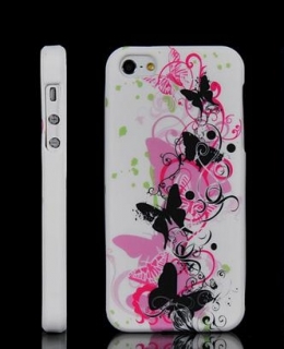 Silikonový kryt Motýlci pro Apple iPhone 5/5S