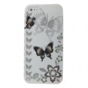 Silikonový kryt Motýlek II. pro Apple iPhone 5/5S